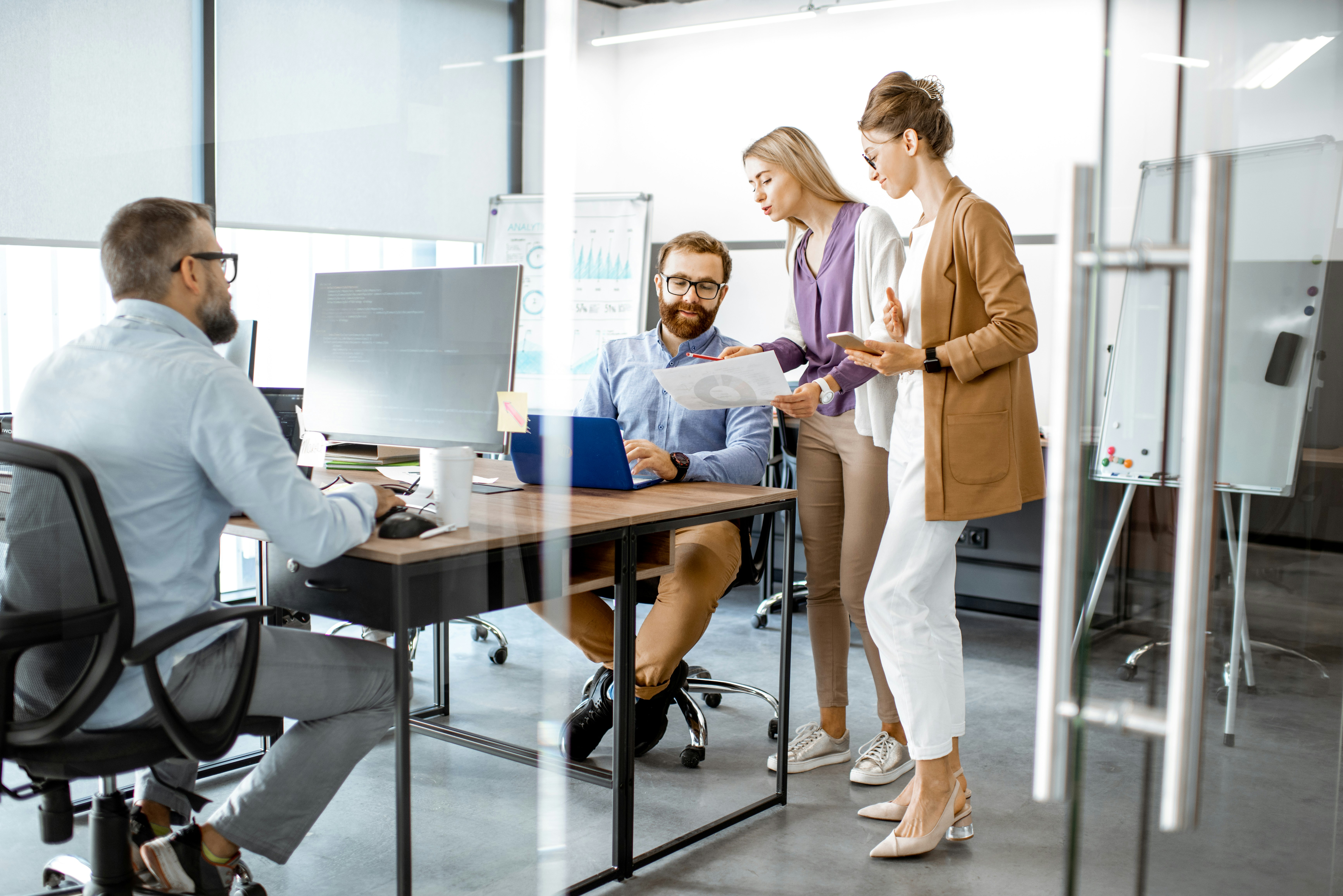 People in an office
